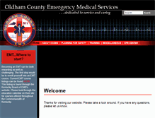 Tablet Screenshot of oldhamcountyems.com